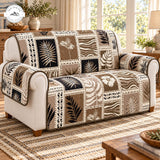 Boho Tropisch Patroon Gequilte Bankhoes – Marianne