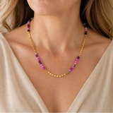 Klassieke Amethist Kralenketting