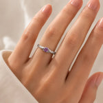 Klassieke Zilveren Solitaire Ring