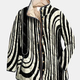 Soraya | Casual Gequilt Jacket with Abstract Geometric Design