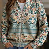 Willemijn | Cardigan met vintage botanische bloemenrand