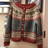 Wilma | Gebreid Jacquard Vest met Knopen