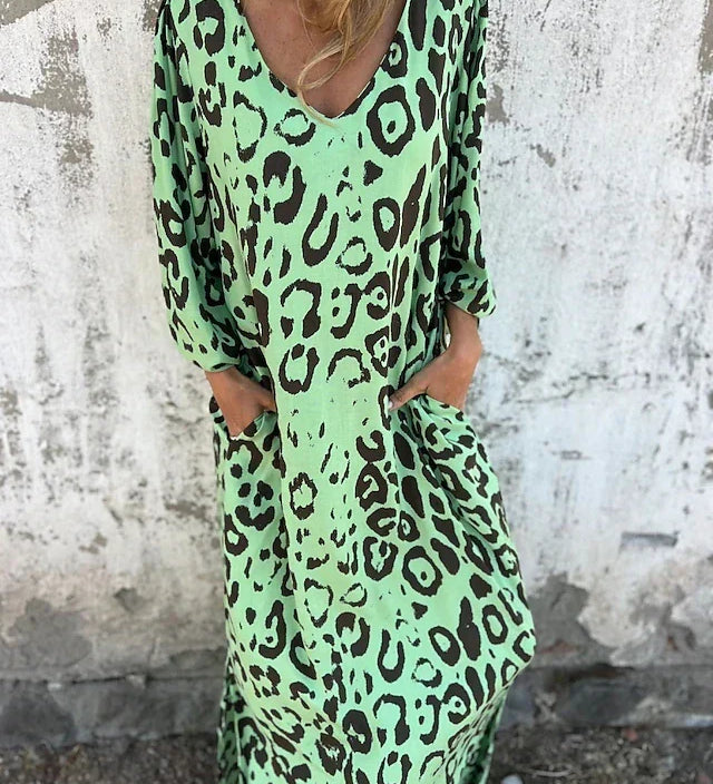 Jessa - Maxi Jurk Luipaard