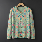 Marianne | Bloemen Patroon Print Knoop Vest