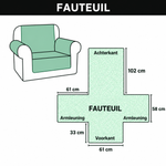 Maattabel fauteuil