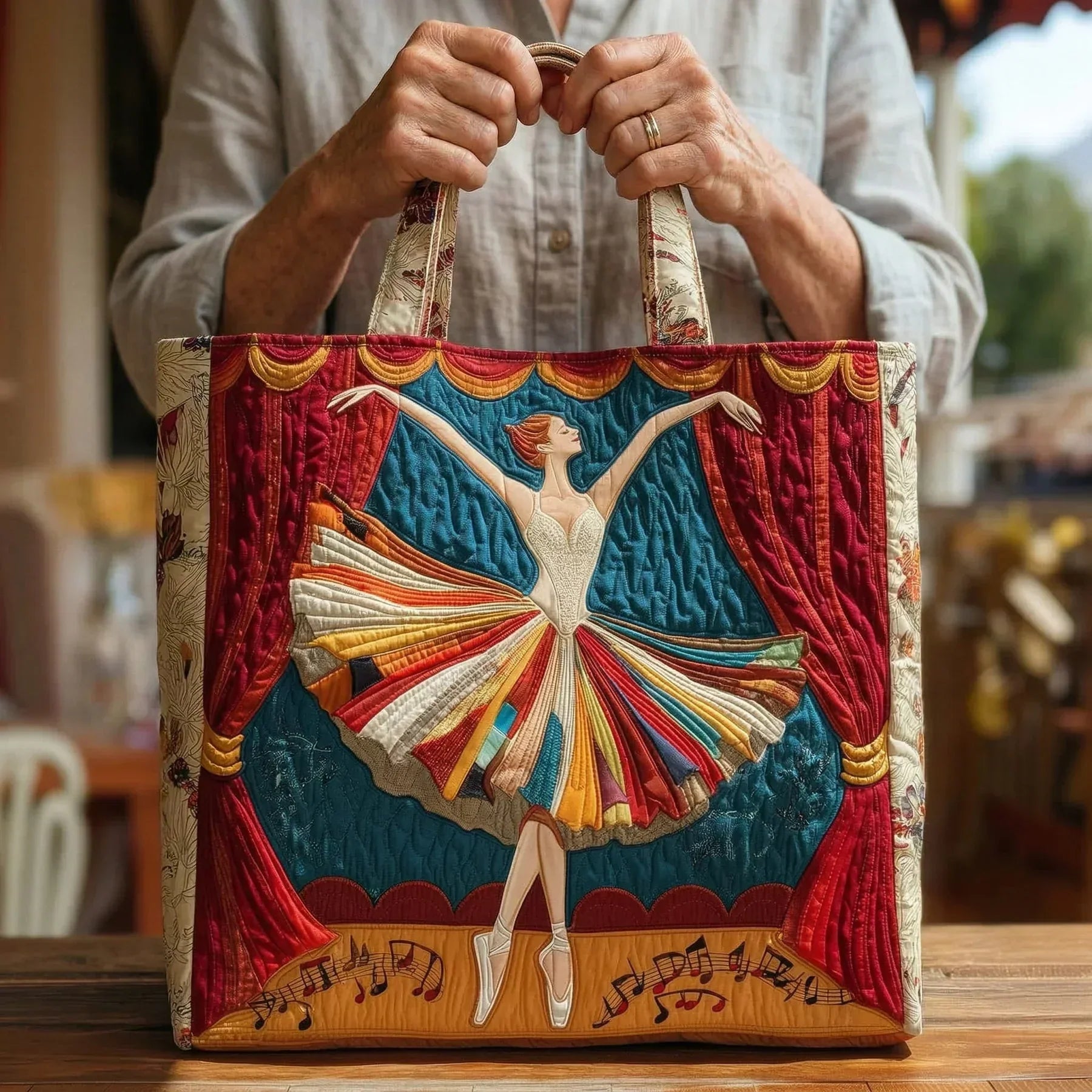 Handgemaakte Tas – Elegante Ballerina