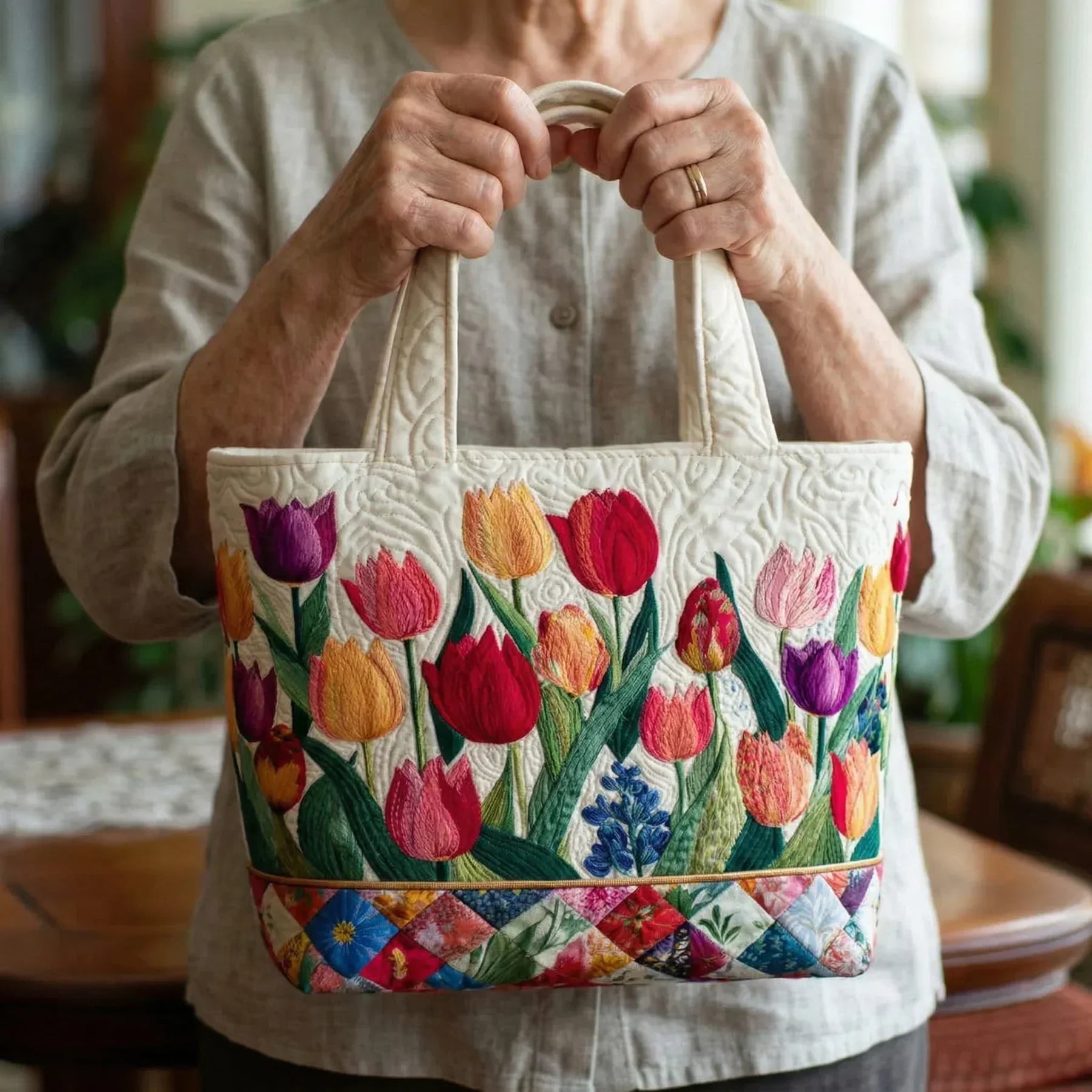 Handgemaakte Tas – Tulpentuin
