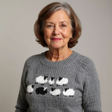 Marjolein | Gebreide Trui met Schaapjesmotief