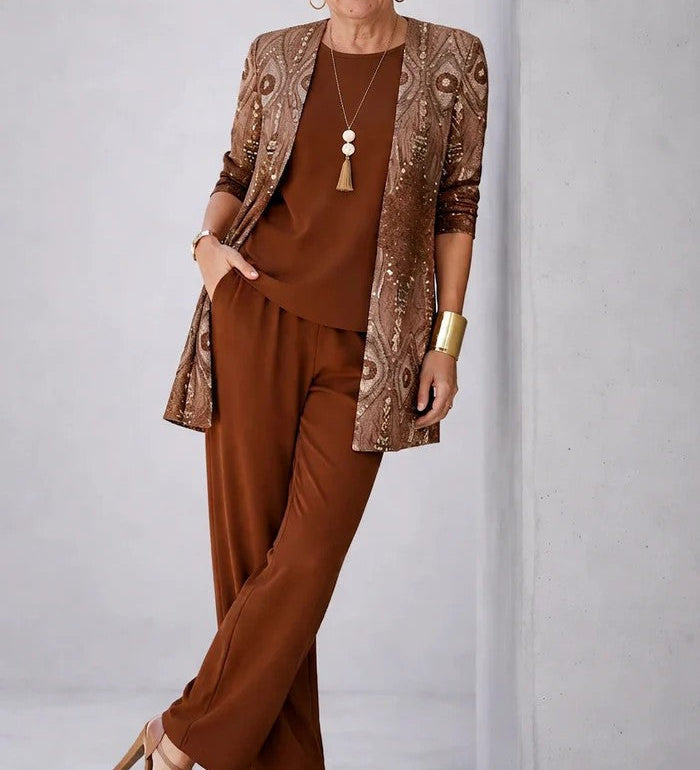 Adelheid | Elegantes dreiteiliges Damenset