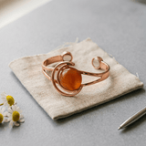 Sophie Sphere Oranje — Koperen armband