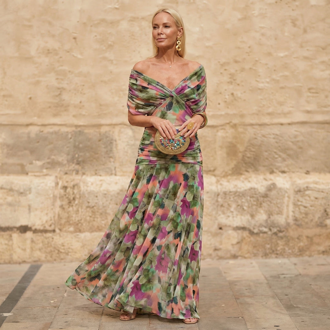 Kelsey | Elegante Kleurrijke Jurk