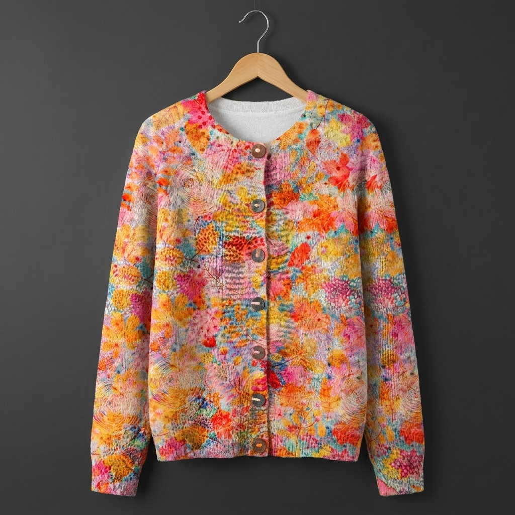 Claudia | Bloemen Print Casual Knoop Vest