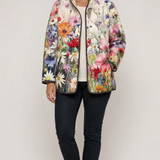 Kaia | Elegante Vintage Bloemenprint Gequilt Jacket