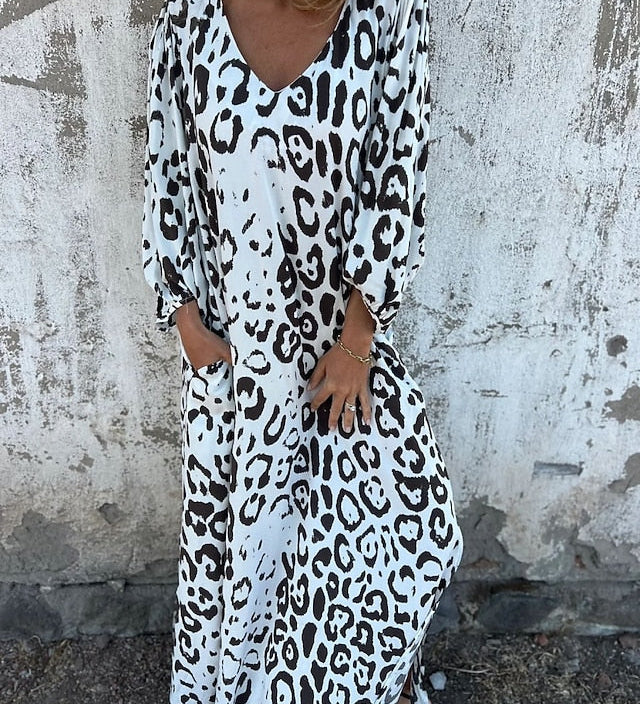 Jessa - Maxi Jurk Luipaard
