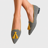 Odessie | Loafers met moderne ruitprint