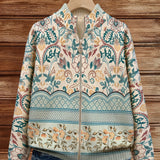 Willemijn | Cardigan met vintage botanische bloemenrand