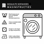 Wasinstructies gequilte bankhoes