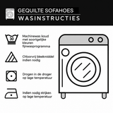Wasinstructies gequilte bankhoes