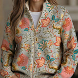 Floor | Cardigan met vintage bloementuinprint