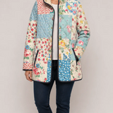 Zarae | Elegante Gequiltede Jas met Bloemenprint voor Dames